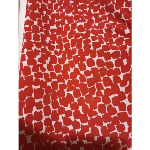 BCBG Maxazria Dress Ladies Medium Red Faux Wrap Midi 3/4 Sleeve Timeless Evening - Picture 5 of 8